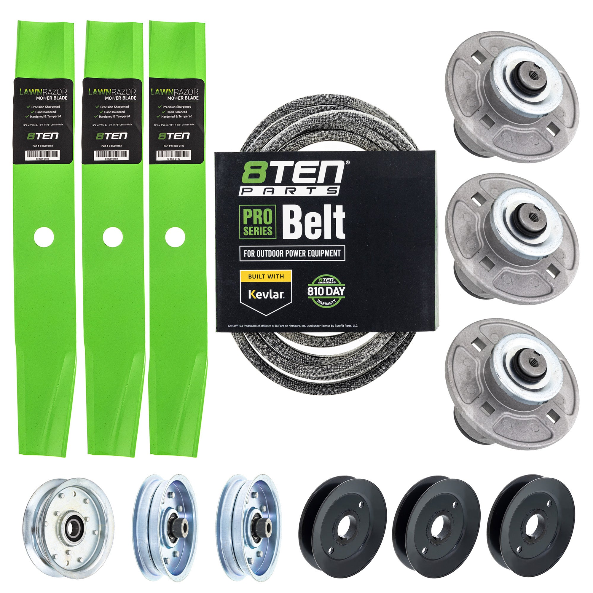 Blade Spindle Belt Pulley Idler Deck Kit For Gravely Ariens MK1010199