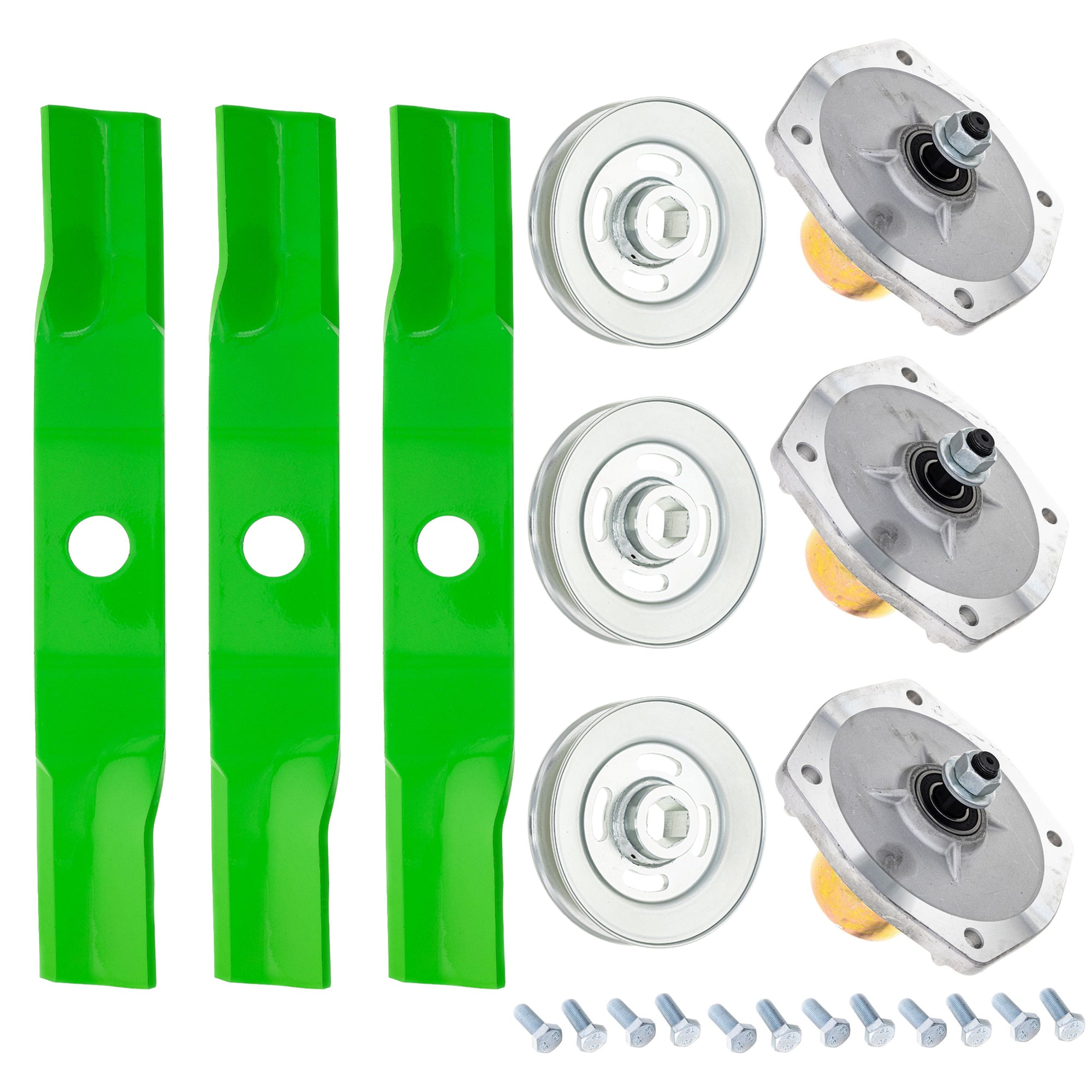 Blade Spindle Kit for Kubota RCK48P-400Z 48-inch K5583-34340 K5579-34510