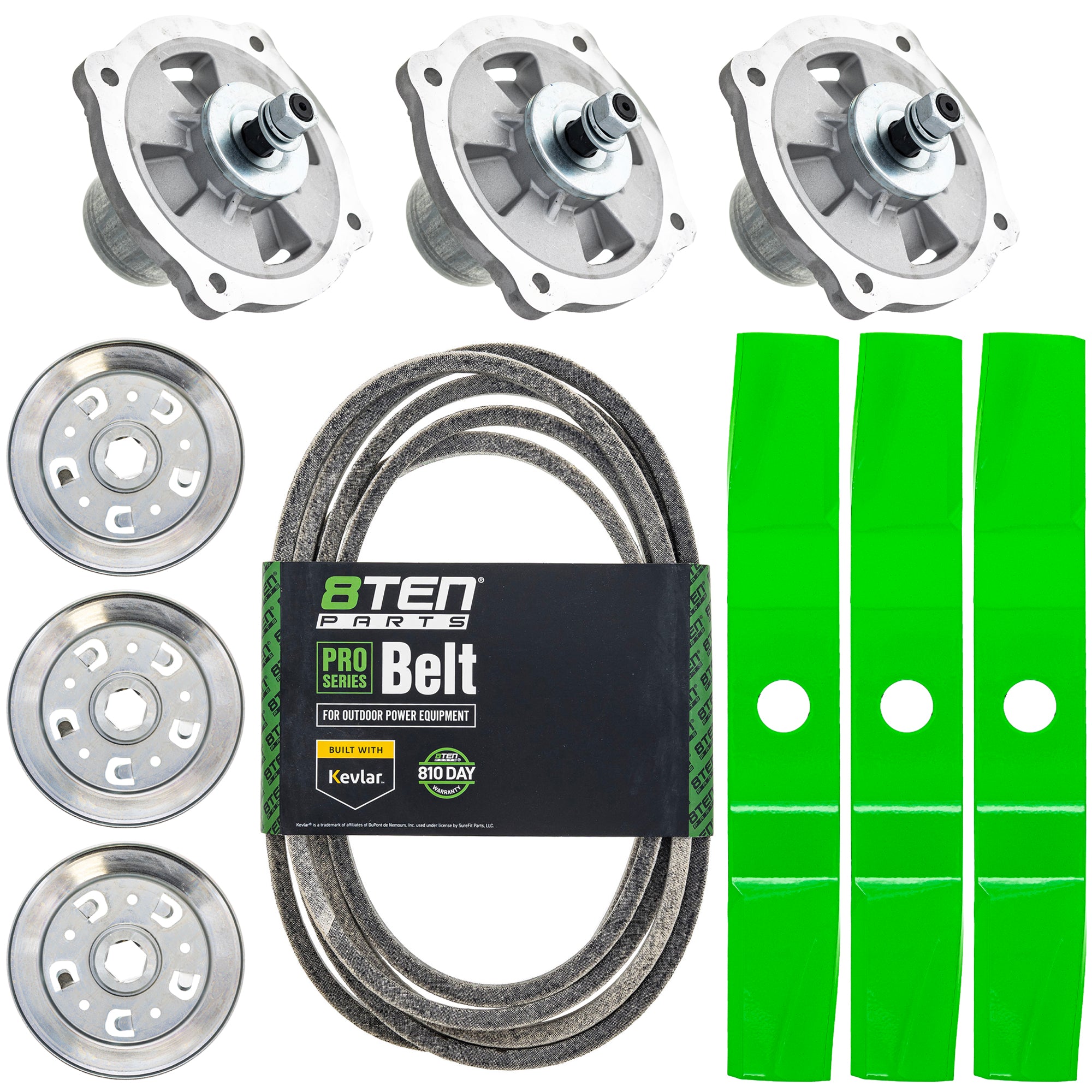 Blade Spindle Belt Kit for Kubota RCK48P-751Z Z724 48-Inch K5583-34350