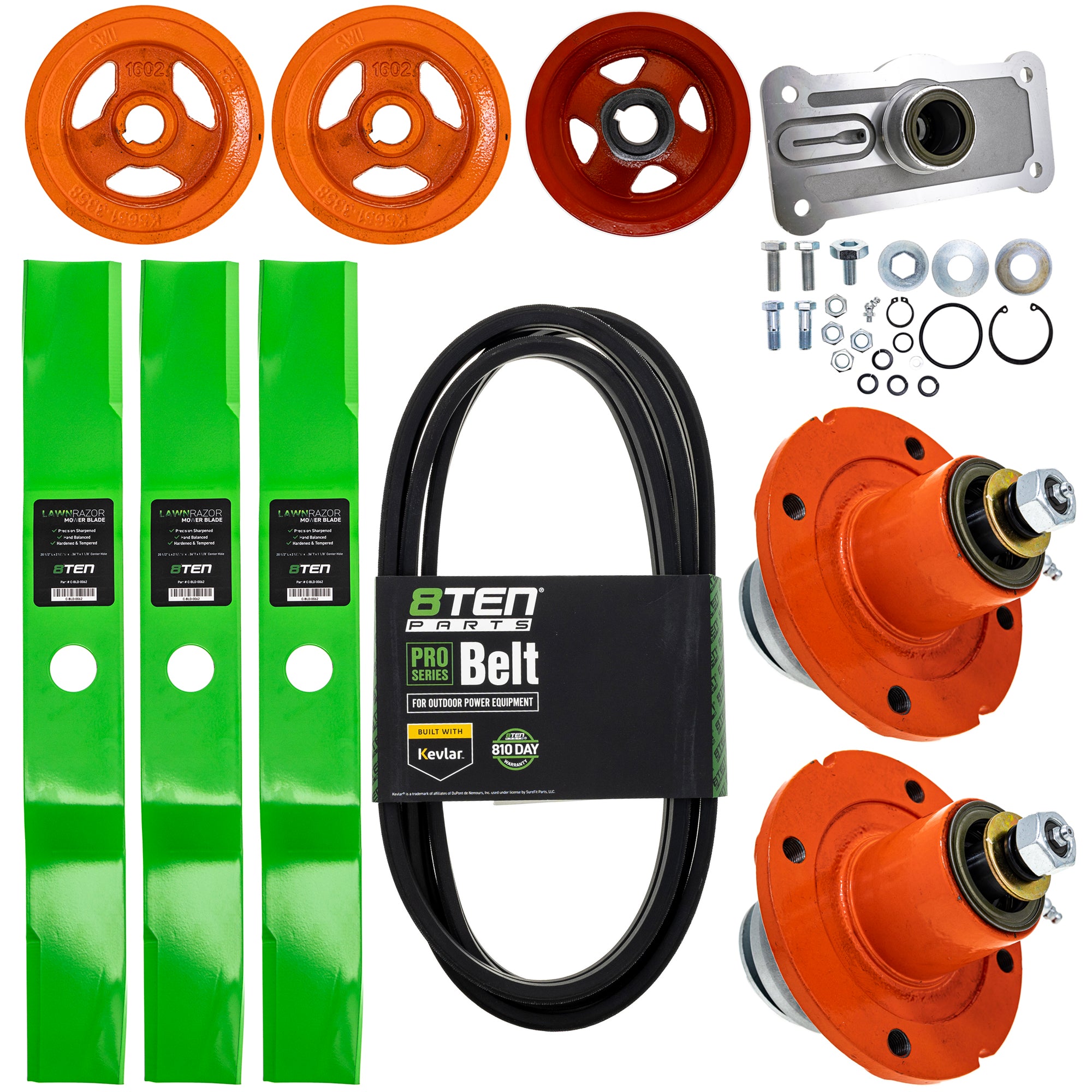 Blade Spindle Belt Kit for Kubota LX4020HSDC RCK60-40LX 60-Inch 70000-00602