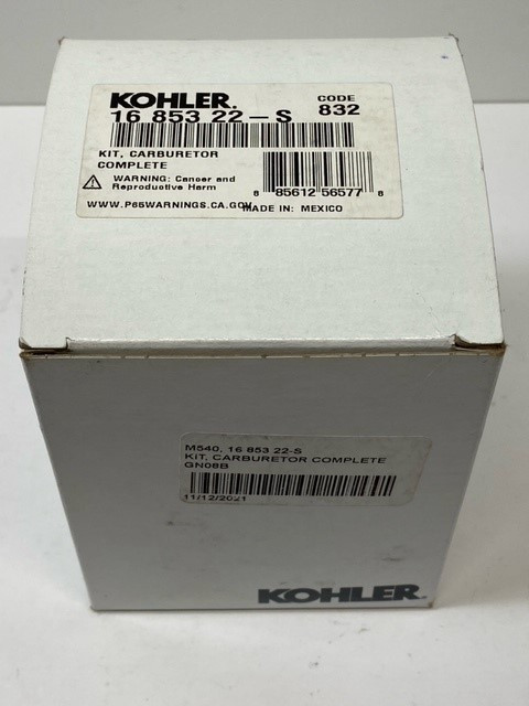 Kohler 16 853 22-S Kit, Carburetor Complete