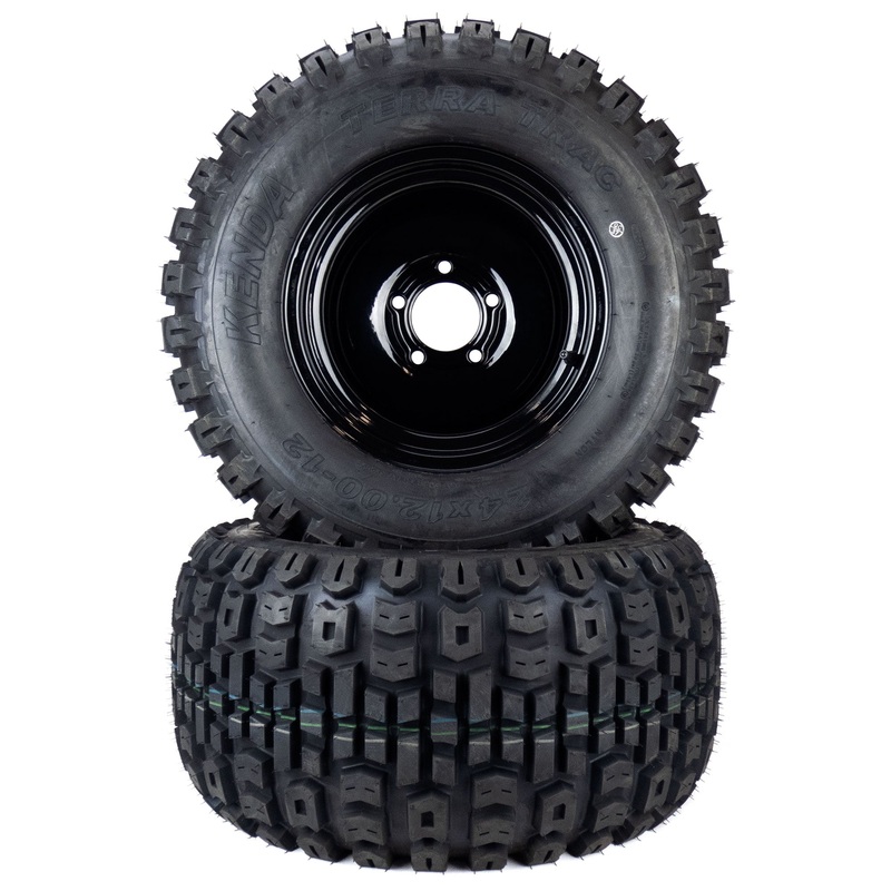 (2) All Terrain Tire Assemblies 24×12.00-12 Fits Bad Boy Outlaw 54 022-4050-00