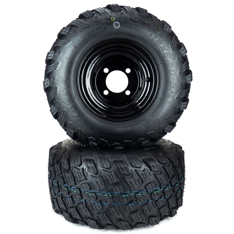 (2) Reaper Turf Tire Assemblies 18×8.50-8 Fits BigDog Alpha 42 52 604963