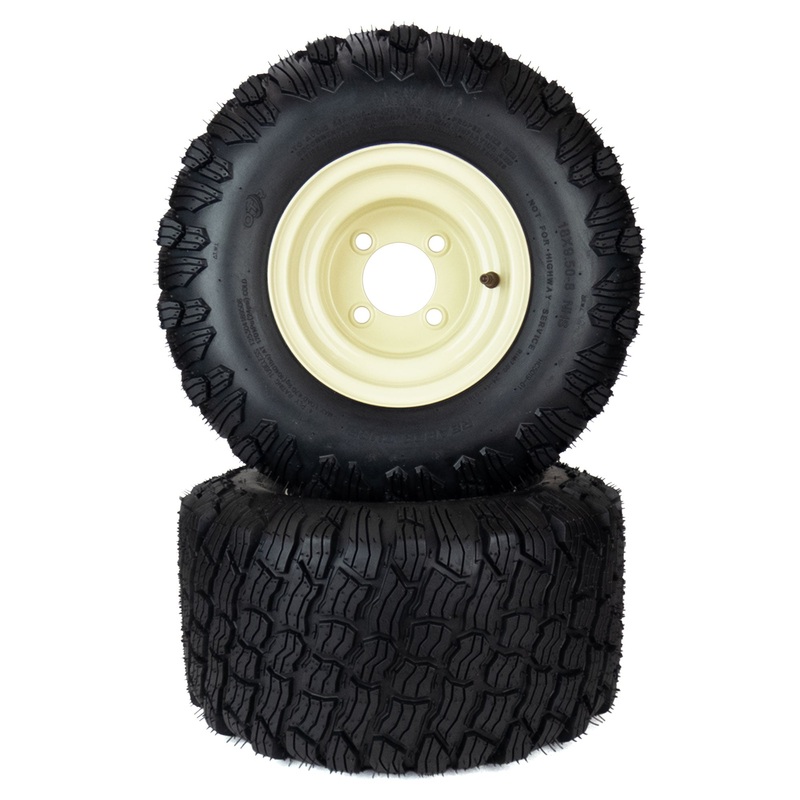 (2) Reaper Turf Tire Assemblies 18×9.50-8 Fits Cub Cadet RZT 50 54 634-04128