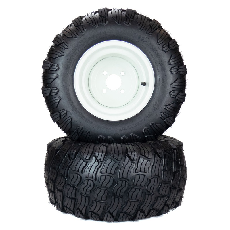(2) Reaper Turf Tire Assemblies 22×11.00-10 Fits Country Clipper XLT Challenger D3881