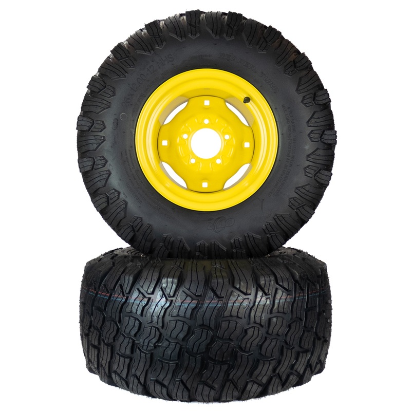 (2) Reaper Turf Tire Assemblies 26×12.00-12 Fits John Deere TCU20390 M121628