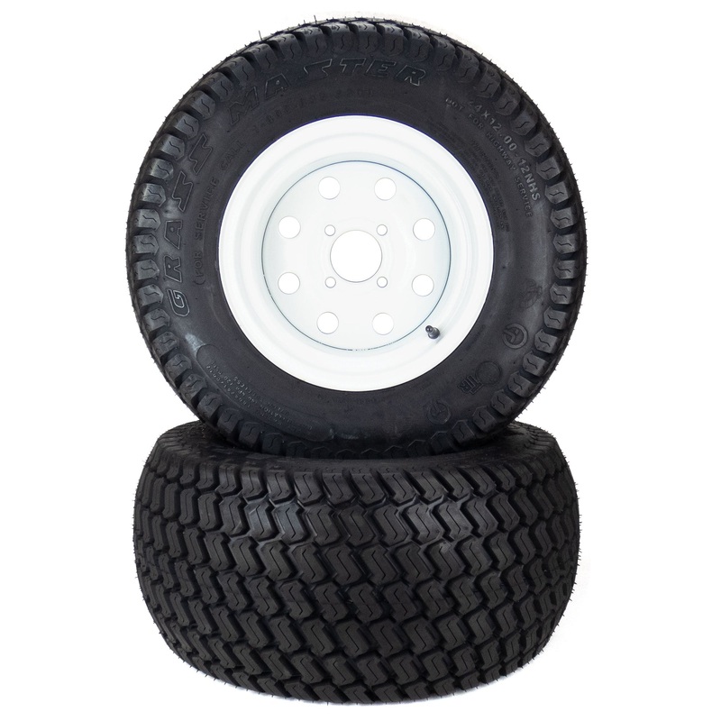 (2) Turf Tire Assemblies 24×12.00-12 Fits Exmark Toro Lazer Z 109-8972