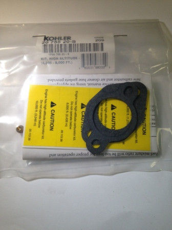 Kohler 20 755 20-S Kit, High Altitude - (4,000 -