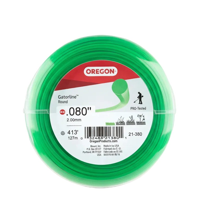 21-380 Gatorline Round String Trimmer Line .080 1 lb Donut Spool (Genuine OEM Oregon Part)