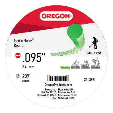 Oregon Equipment Parts 21-395 GatorlineRound .095 1Lb Donu