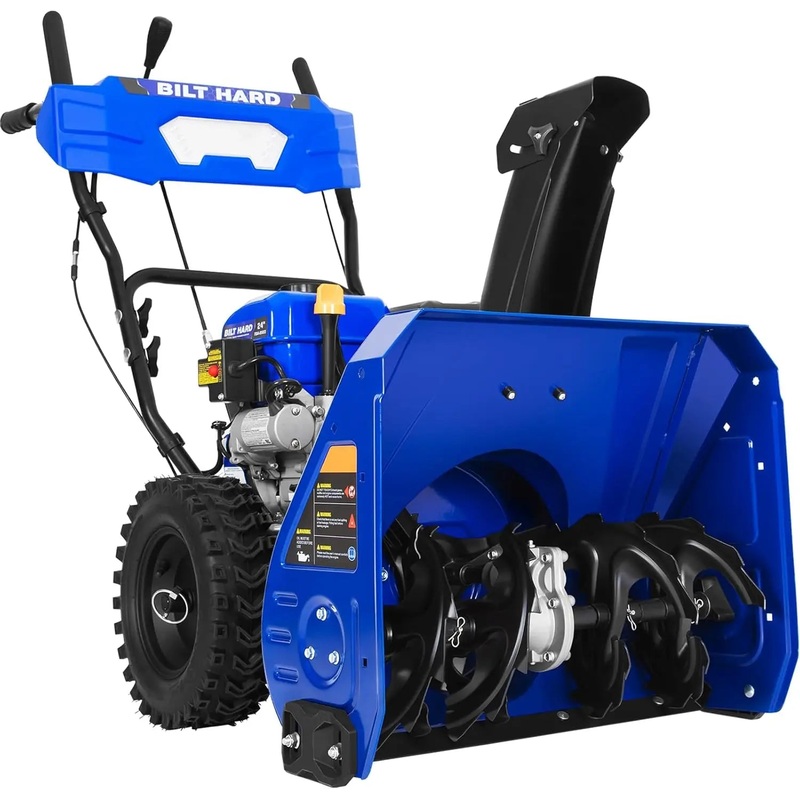 24" Gas Powered Snow Blower 212cc Engine with Electric Start 2-Stage Self-Propelled