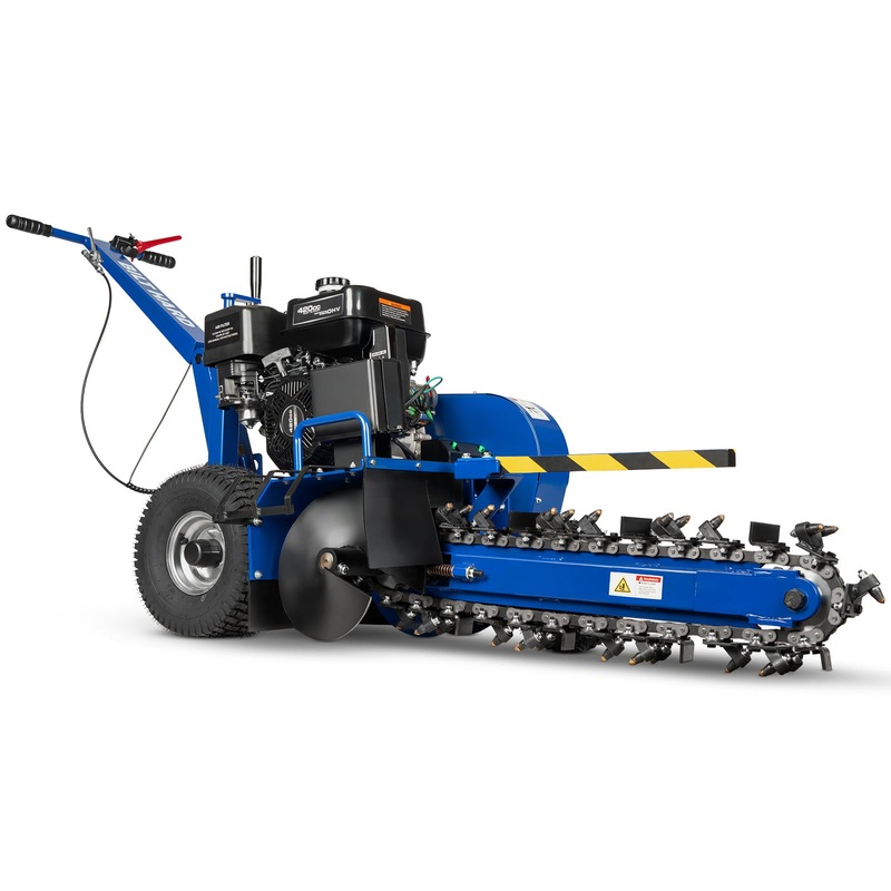24-Inch Walk-Behind Trencher 15HP 420cc Ducar Gas Engine, Electric Start