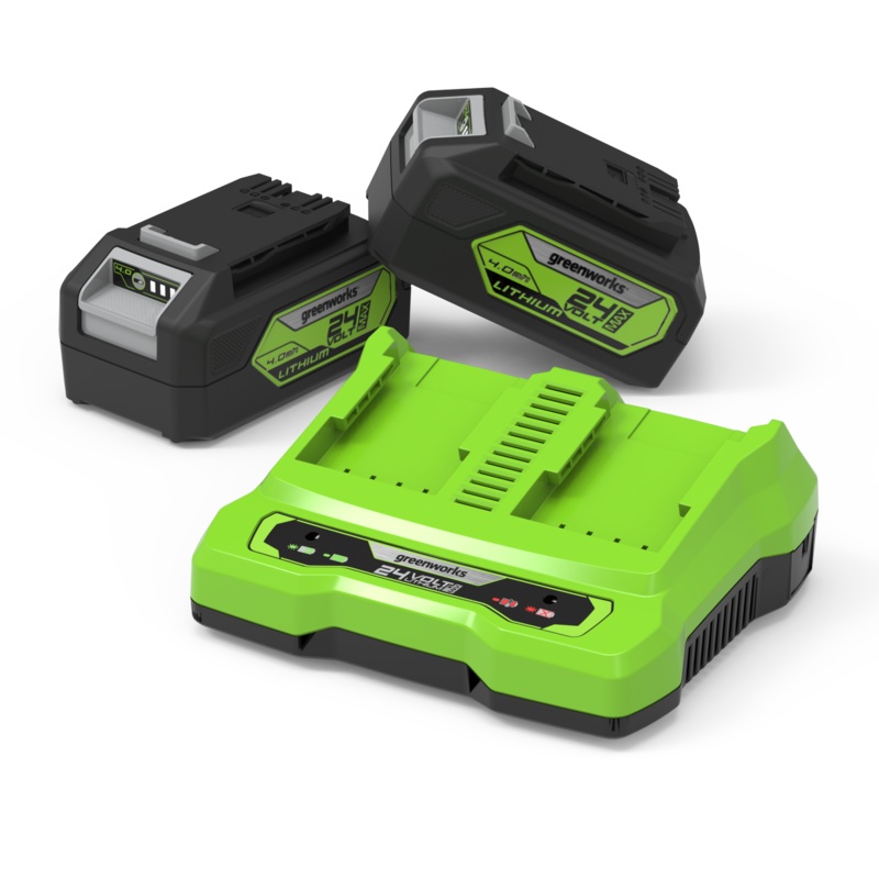 24V Starter Kit 2x4Ah Batteries + Dual Charger