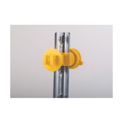 Western Screw Tight T Post Insulator Yellow (25 Per Bag)