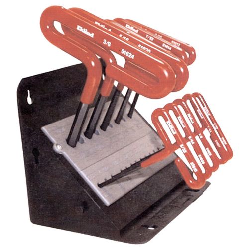 Eklind 8 Piece Dipped Loop T-Handle Hex Key Set Fits 3/32" to 1/4" SAE