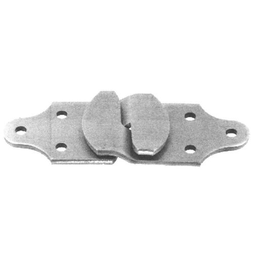 Straight Stake Rack Connector Set (Four Pieces) Bolt On Zinc Finish