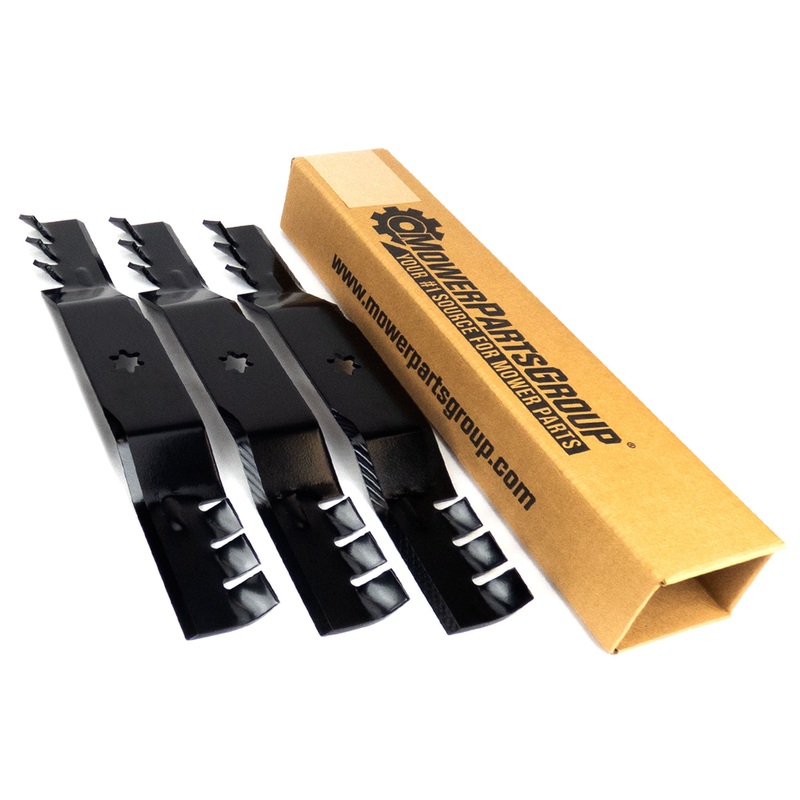(3) Toothed Blades Compatible With Cub Cadet 50 Replaces 742-04053