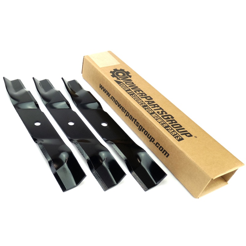 (3) Wavy Mulching Blades Fits Bad Boy 48 MZ, MZ Magnum Replaces 038-4825-00