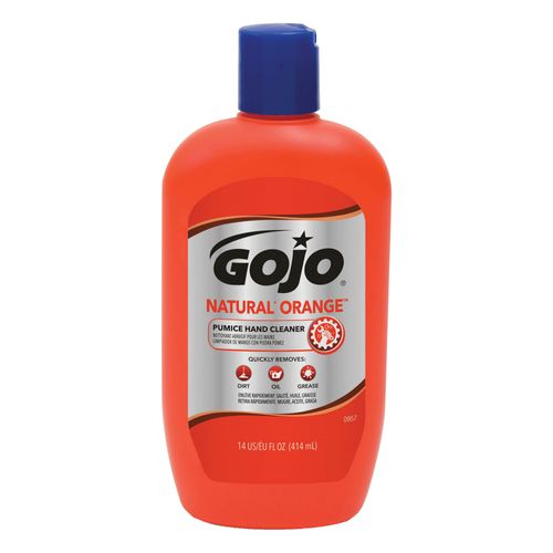 Gojo Squeeze Bottle Hand Cleaner, Orange Scent, 14 Oz.