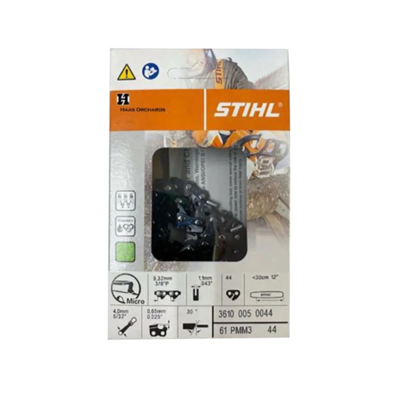 3610 005 0044 STIHL 61PMM3 Saw Chain 12 Bar | 3/8 Picco Pitch | .043 Gauge | 44 Drive Links