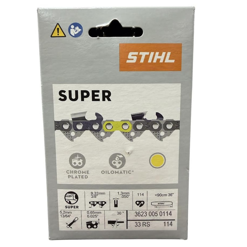 3623 005 0114 Stihl 33RS 36" Chainsaw Chain 114 Drive Links Rapid Super Genuine OEM Part