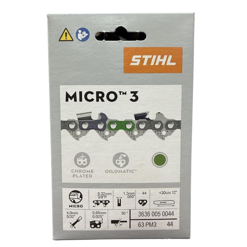 3636 005 0044 Stihl Picco 12" Chainsaw Chain 44 Drive Links Semi-Chisel Genuine OEM Part