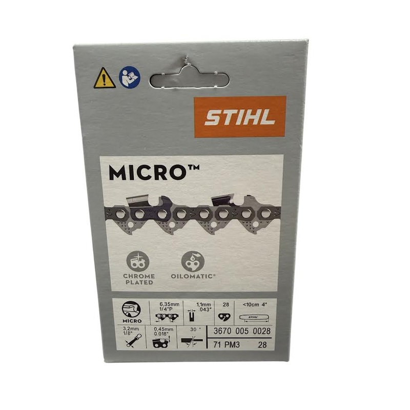 3670 005 0028 Stihl 71 PM3 Picco Micro Chainsaw Chain 28 Drive Links Genuine OEM Part