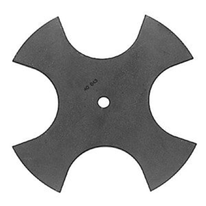 40-843 Edger Blade, 9" 4-Tooth with 1/2" Center Hole