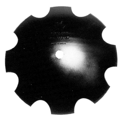 22" x 4mm Notched Disc Blade 1-1/8" x 1-1/4" SCH 2-1/2" CONC