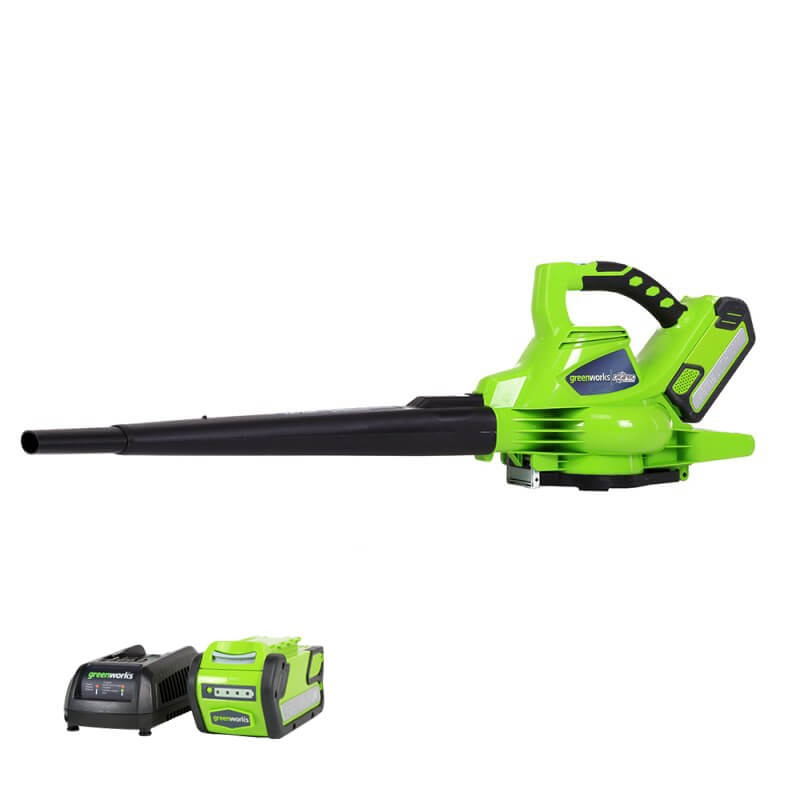 40V 185 MPH – 340 CFM Brushless Leaf Blower / Vacuum, 4.0Ah Battery and Charger Included – 24222