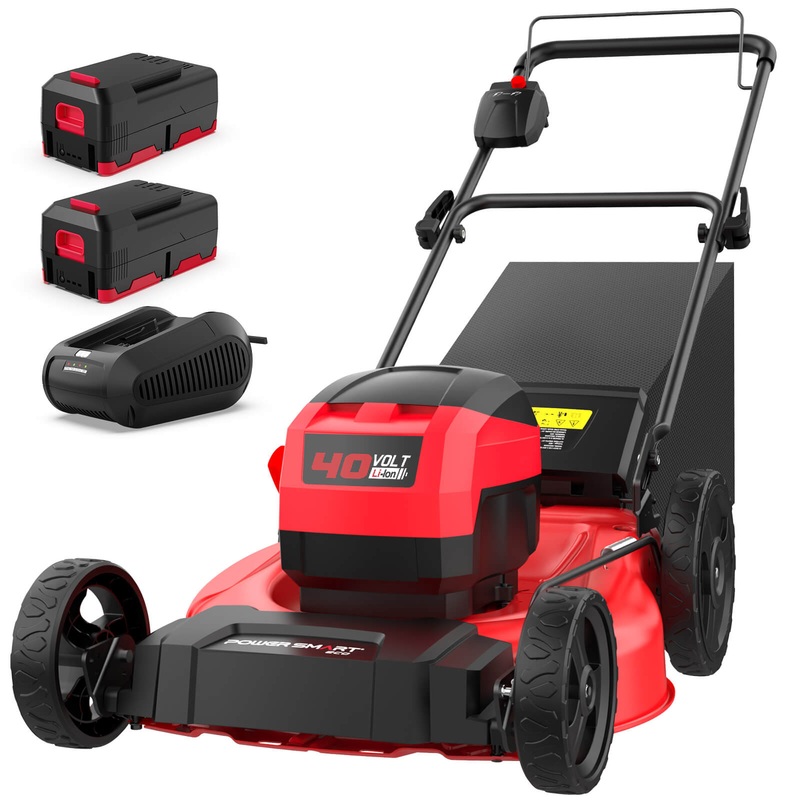 40V 21 Cordless Push Lawn Mower w/ Two 40V Batteries MB2400B