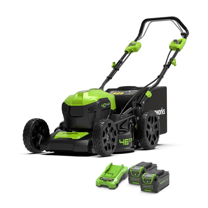 40V Lawn Mower 46cm SP – 2x 4Ah Battery