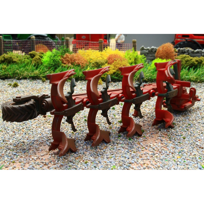 43044A1(W) Weathered Britains Kverneland Variomat 2300S 4 Furrow Reversible Plough