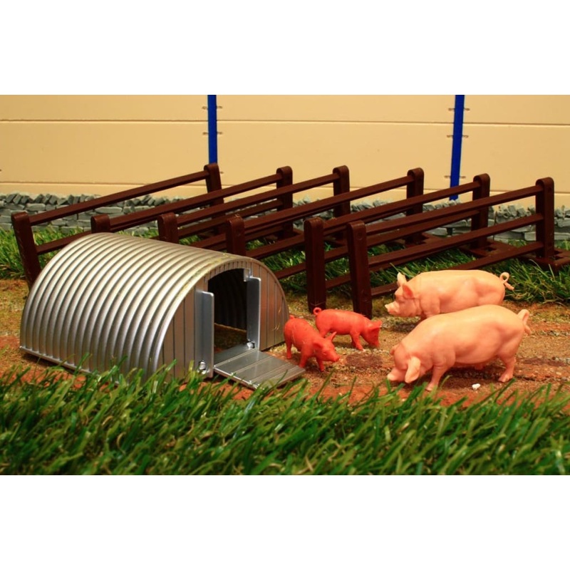43140A1 BRITAINS PIGS, PIG PEN AND FENCE SET