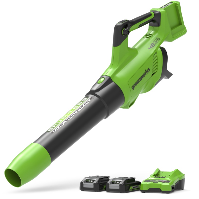 48V (24V x 2) Leaf Blower 217 km/h – 2x 2Ah Battery