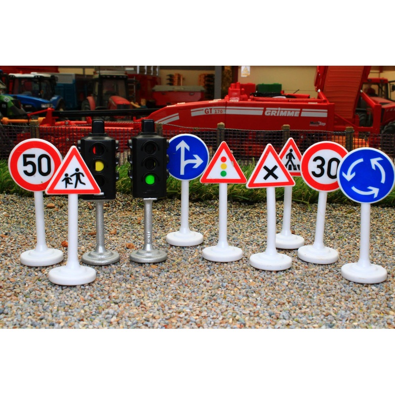 5597 Siku 1:50 Scale Road Sign and Traffic Light Set