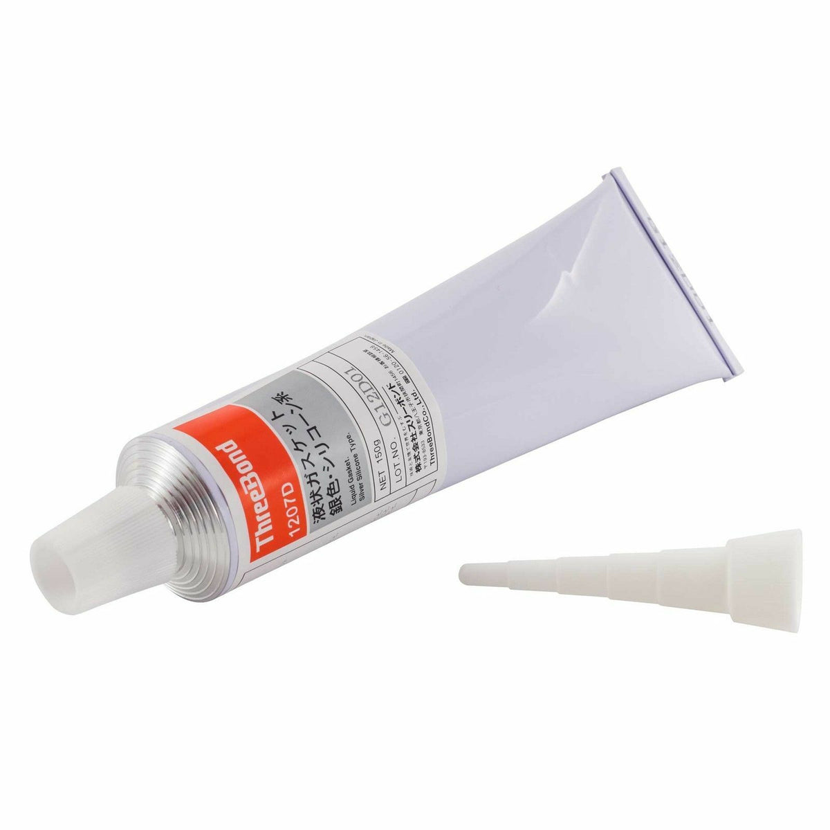 1207d ThreeBond 150g Tube Of Silicone Liquid Gasket Silver HIGH TEMP HIGH VISCOS