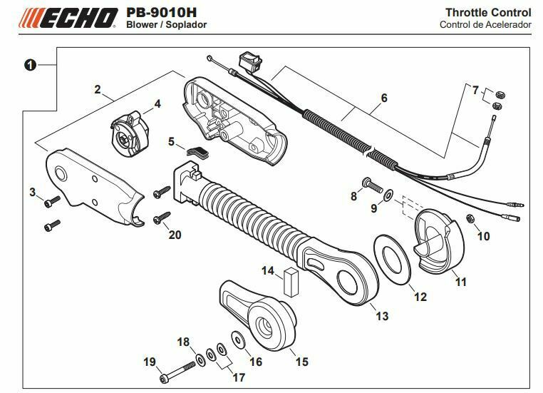 P021052860 Genuine Echo THROTTLE CONTROL KIT - HIP MOUNT PB-8010H PB-9010H