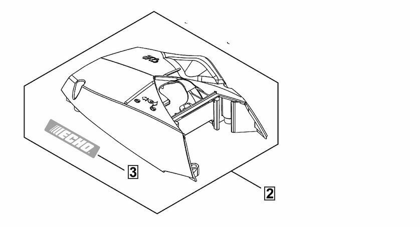 A160003360 Genuine Echo Cylinder / Top Cover CS-4510 CS4510