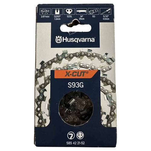 585422152 14 Chn S93g 3/8 Min 050 52dl Husqvarna Genuine OEM Part - SUPERSEDED FROM 576936552