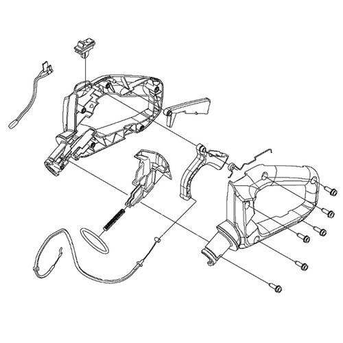 597024002 Rear Handle Assy Husqvarna Genuine OEM Part