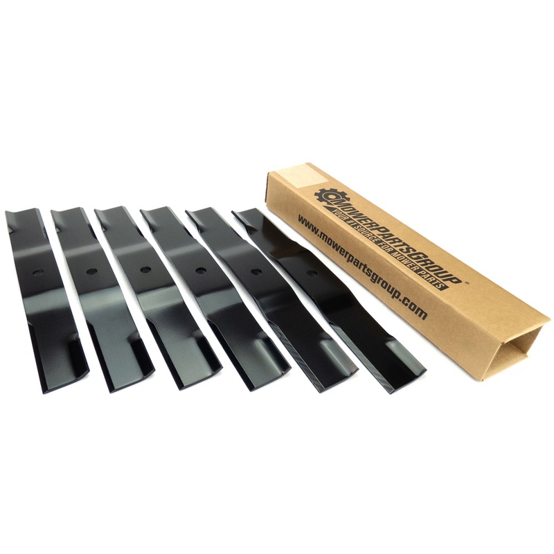 (6) Low Lift Blades for Bobcat, Ariens, Bad Boy, Exmark, Hustler 54 112243-02