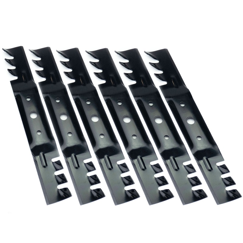 (6) Mulching Blades for John Deere 48 L120, L130, 2048, 2148 GX20250, GX20819