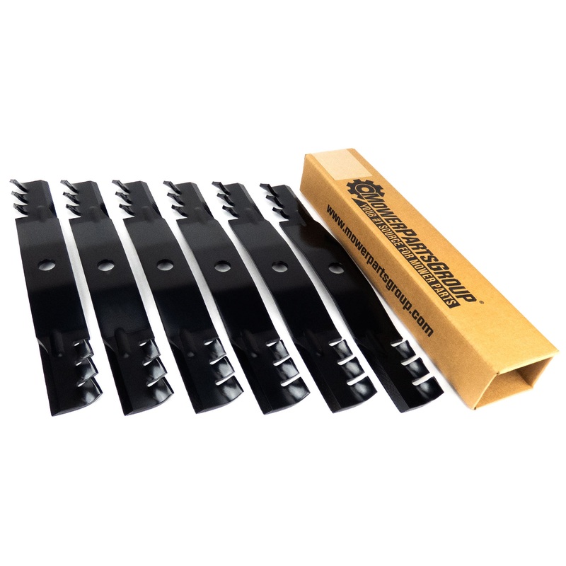 (6) Mulching Blades for John Deere 54 F620, M655, Z710A M136195, TCU30316