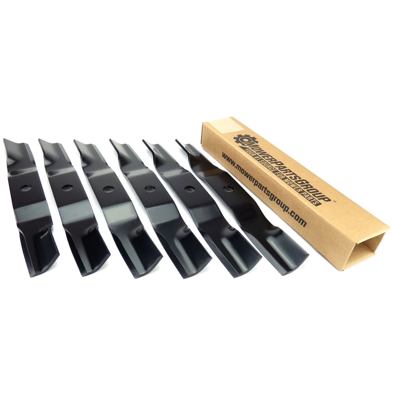 (6) Mulching Blades for Kubota 54 ZG, ZD, H30T – K5619-34350