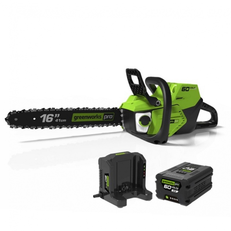 60V 16 Brushless Chainsaw, 2.5Ah Battery and Charger Included