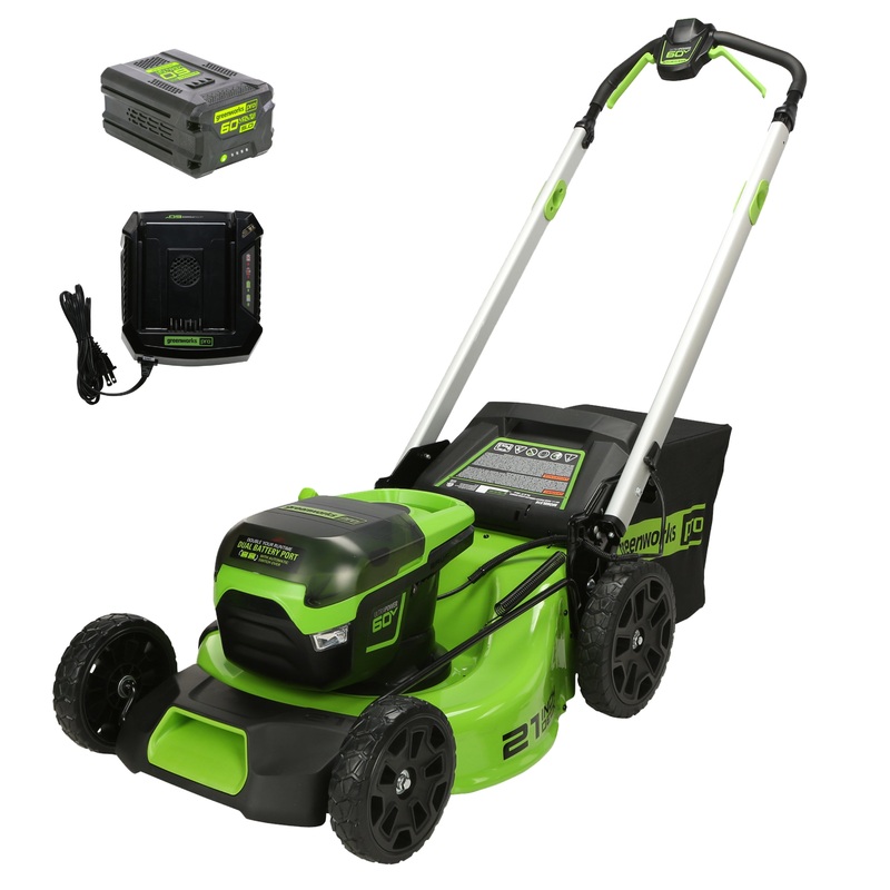 60V 21 Push Lawn Mower, 5.0Ah Battery and Rapid Charger Included