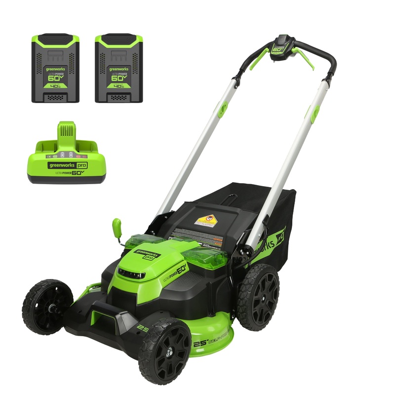 60V 25 Battery Lawn Mower – Self-Propelled Turbo, (2) 4.0Ah Batteries & Charger Included
