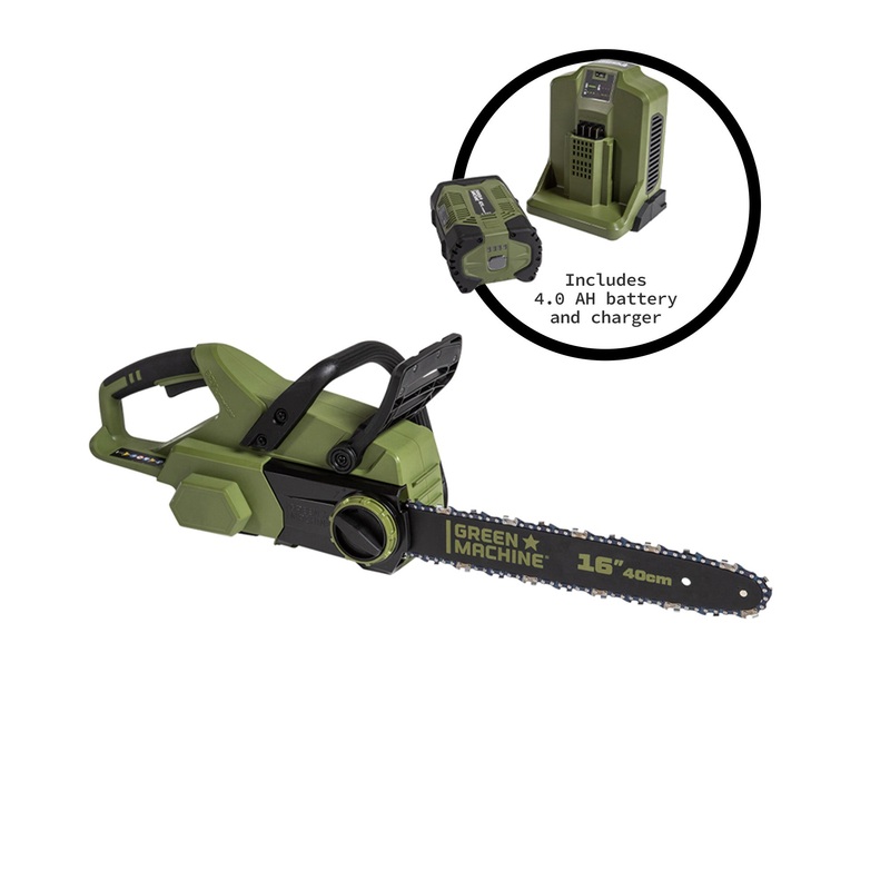 62V Cordless 16 Chainsaw with 4 Ah Battery and Charger
