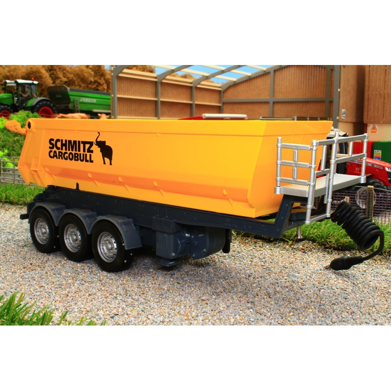 6734 SIKU RADIO CONTROLLED SCHMITZ CARGOBULL 3 AXLE TIPPING TRAILER